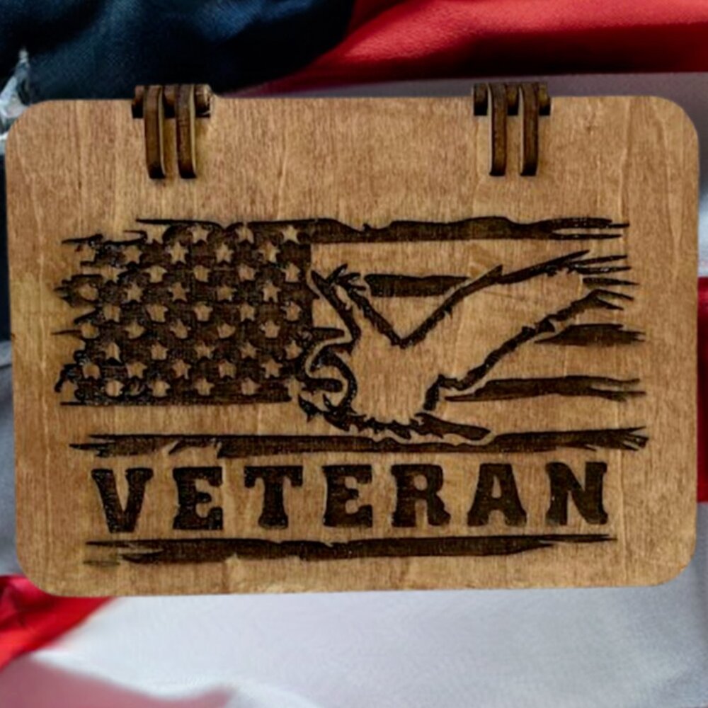 Greeting Cards Veteran's Day Cards Gift for Veteran Military Cards Wood Cards
